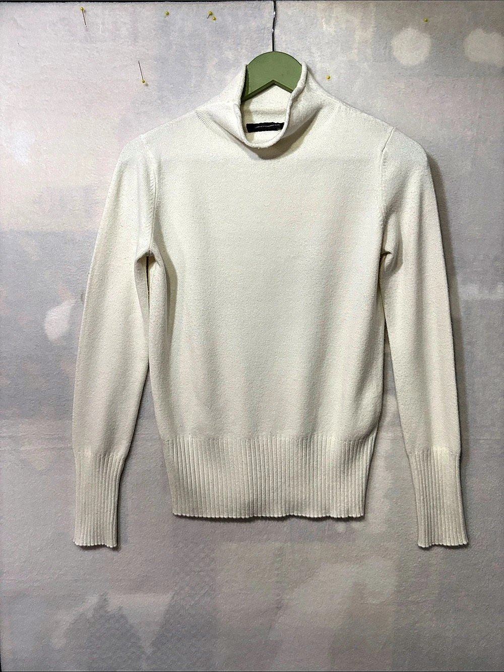 French Connection Babysoft Turtleneck Sweater White Small